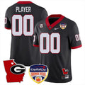 NCAA Georgia State Map & Orange Bowl Patch Jersey - Custom