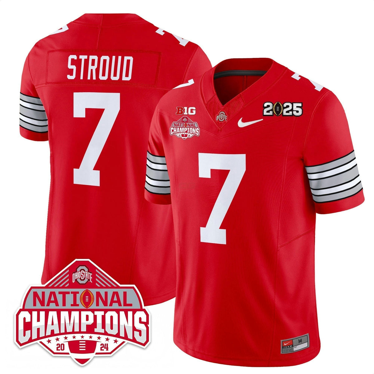 NCAA 'Heritage Stripe' 2025 College Football Playoff Patch - National Champions Jersey