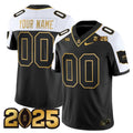 NCAA 'Heritage Stripe' College Football Playoff Final Patch Gold Vapor Limited Jersey - Custom