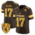 NCAA Josh Allen Wyoming Cowboys 'Retro Edition' Vapor Limited Jersey - JA 17 Patch