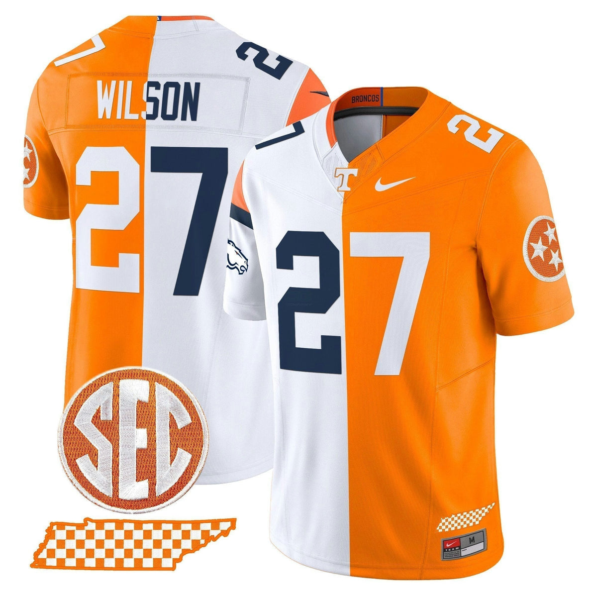 NCAA Tennessee Volunteers Split Vapor Limited Jersey