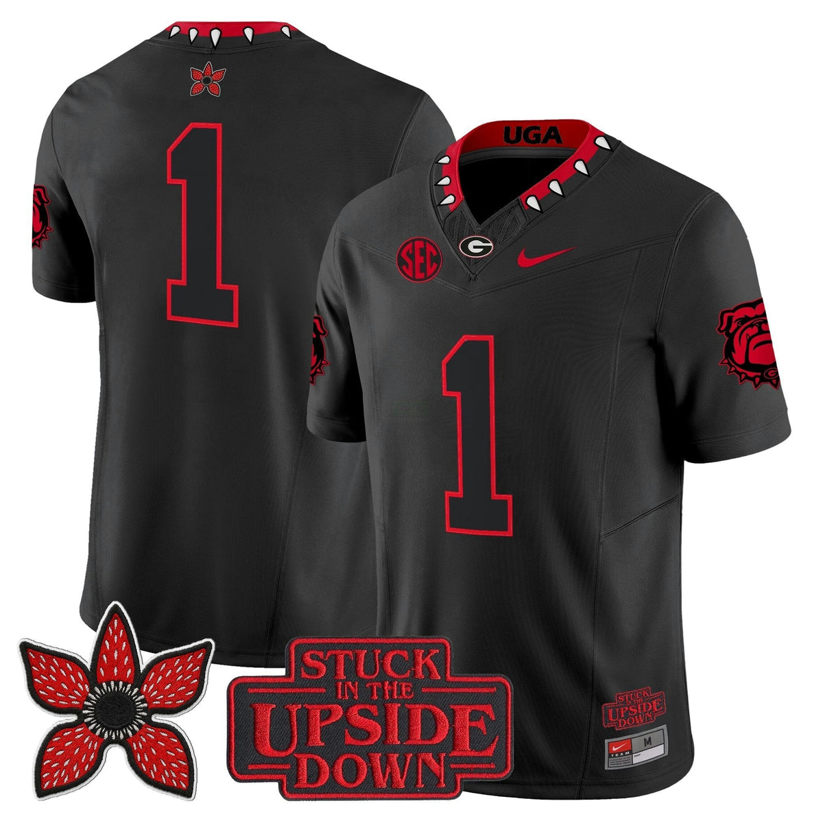 NCAA Georgia Bulldogs 'Stranger Things Edition' Vapor Limited Jersey N1