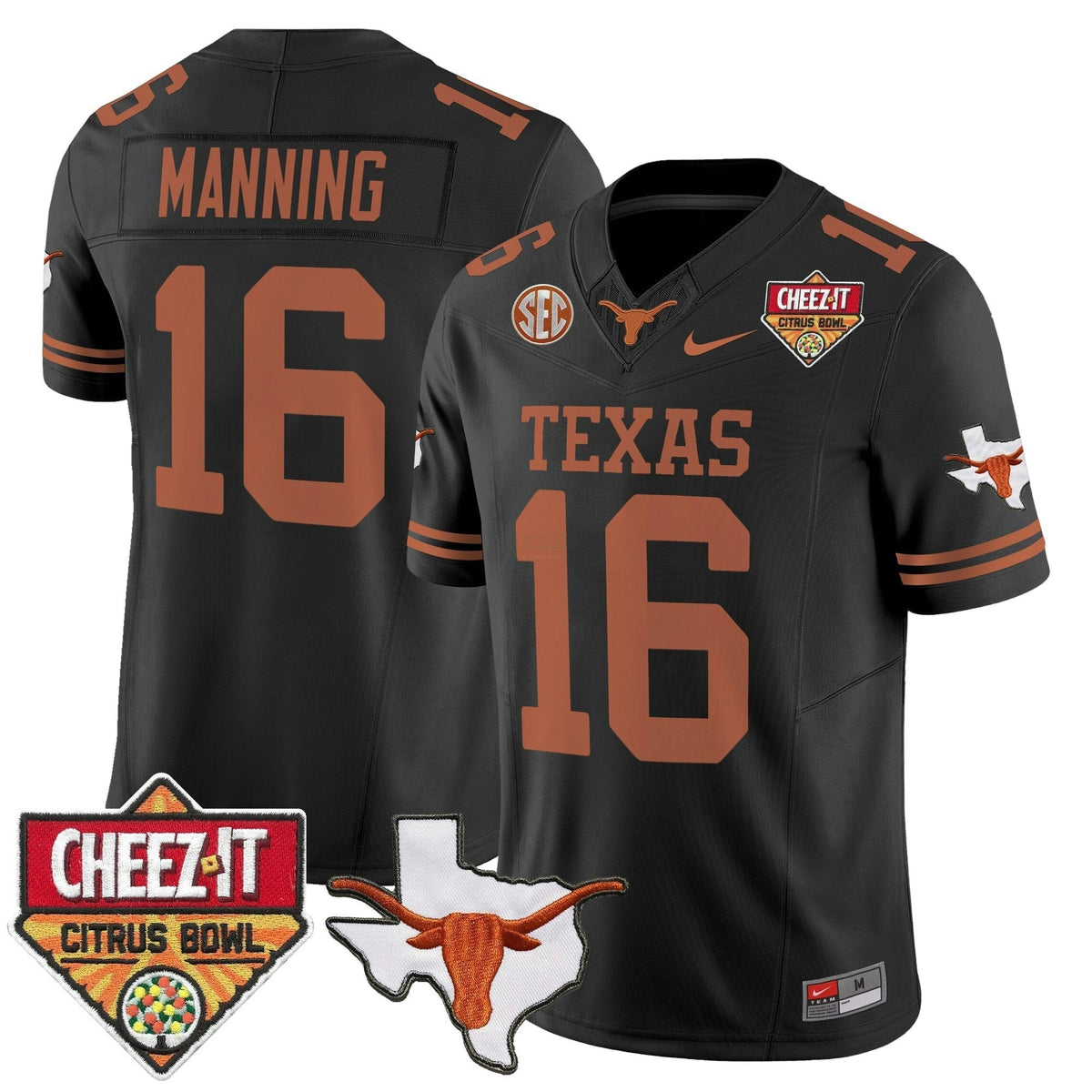 NCAA Tex 2025 Cheez-It Citrus Bowl Patch Vapor Limited Jersey