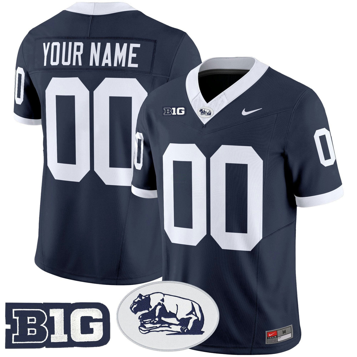 NCAA Penn State Nittany Lions Throwback Vapor Limited Jersey - Custom