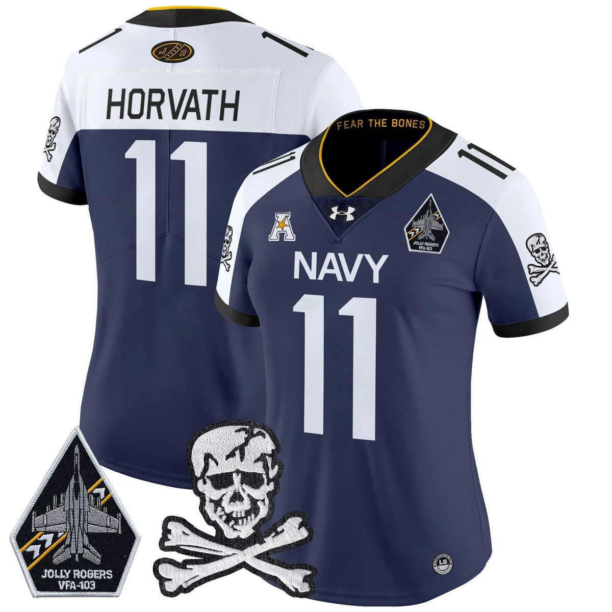NCAA Navy Midshipmen Women 2024 Vapor Limited Jersey