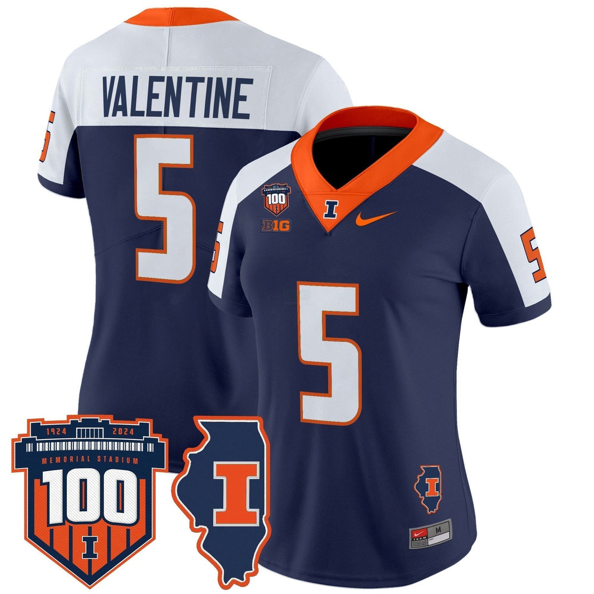 NCAA Women's 100th Memorial Stadium Patch Vapor Limited Jersey