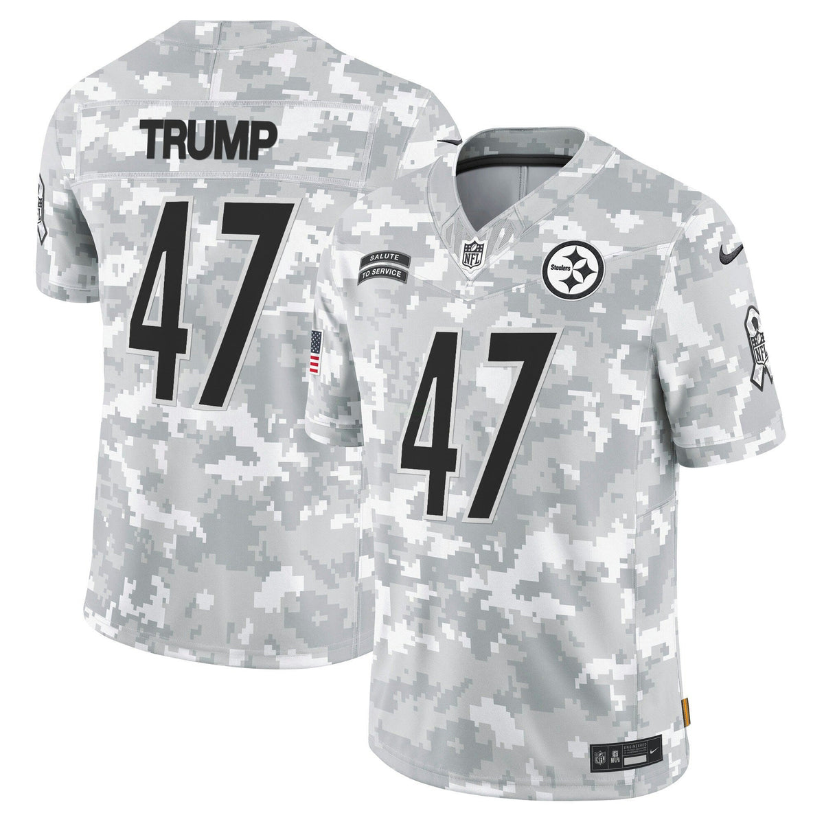 NFL Pittsburgh Steelers 2024 Salute to Service Vapor Limited Jersey – Arctic Camo