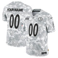 NFL Pittsburgh Steelers 2024 Salute to Service Vapor Limited Jersey – Arctic Camo - Custom