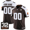 NFL #32 Jim Brown Memorial Patch Jersey