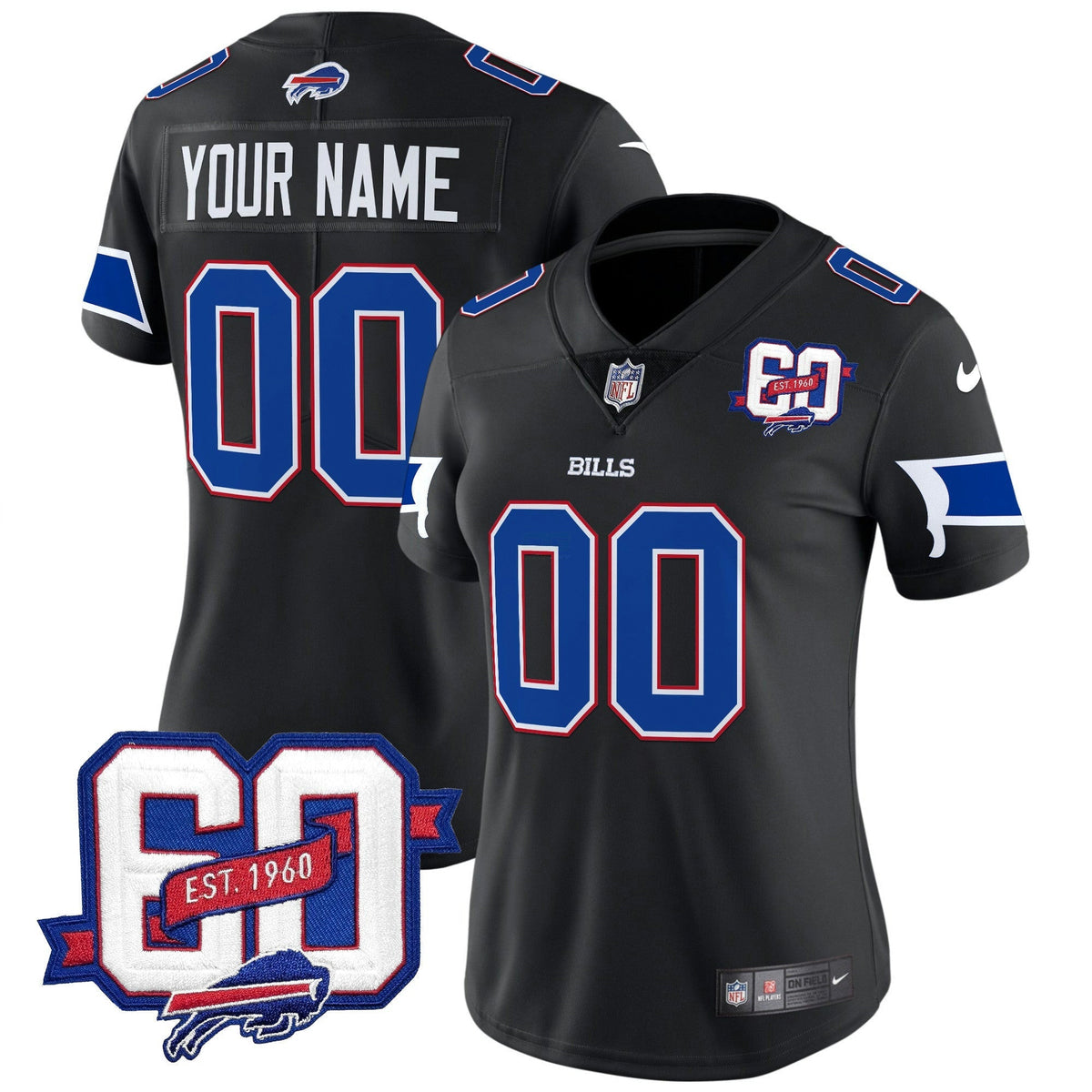 NFL 60th Anniversary Patch Vapor Limited Jersey