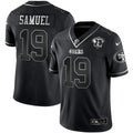 Jersey NFL 75th Anniversary Patch Black Silver Limited