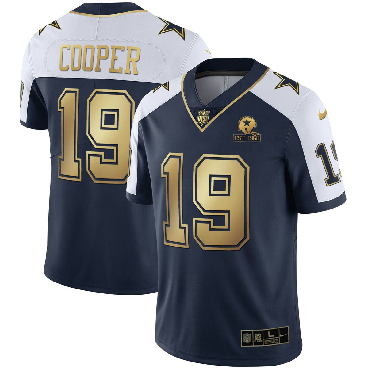 Jersey NFL Alternate Vapor Navy Blue Gold Limited