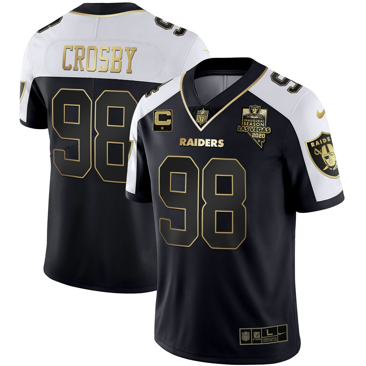 Jersey NFL Alternate Vapor Black Gold Limited