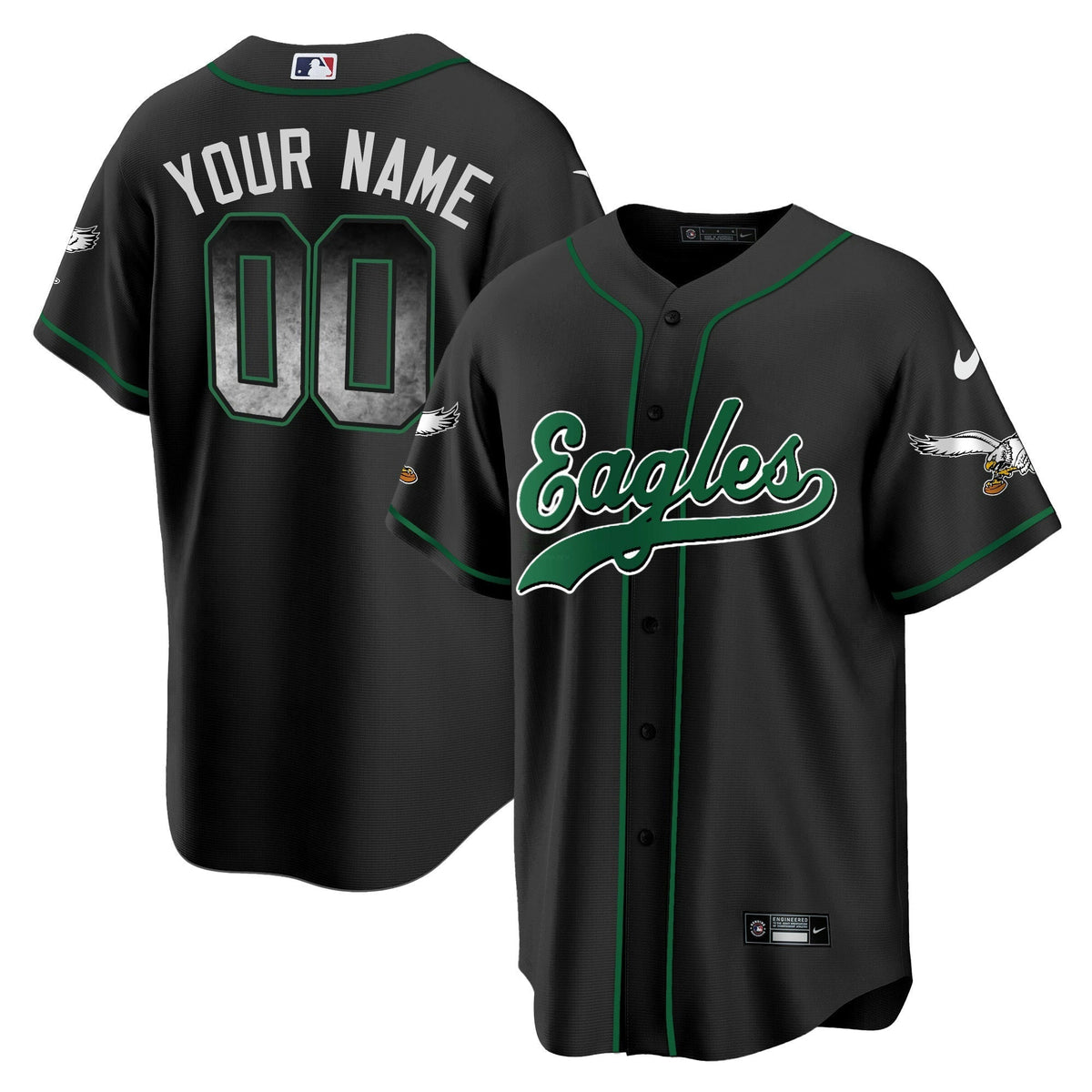 NFL Arch Smoke Kelly Green Jersey