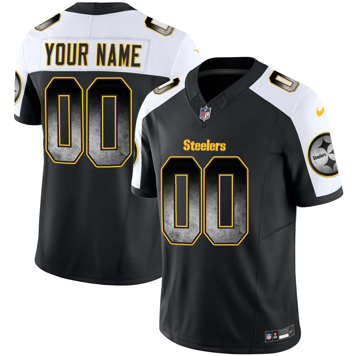 NFL Pittsburgh Steelers Arch Smoke Vapor Jersey