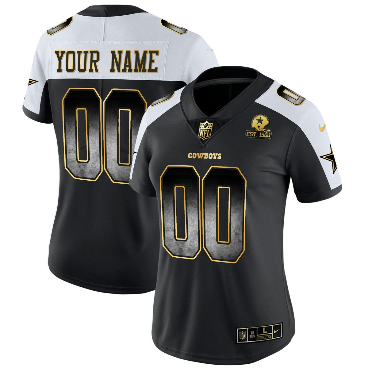NFL Dallas Cowboys Arch Smoke Vapor Jersey