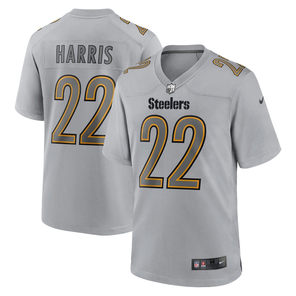 Jersey NFL Pittsburgh Steelers Atmosphere Fashion Game – Gray