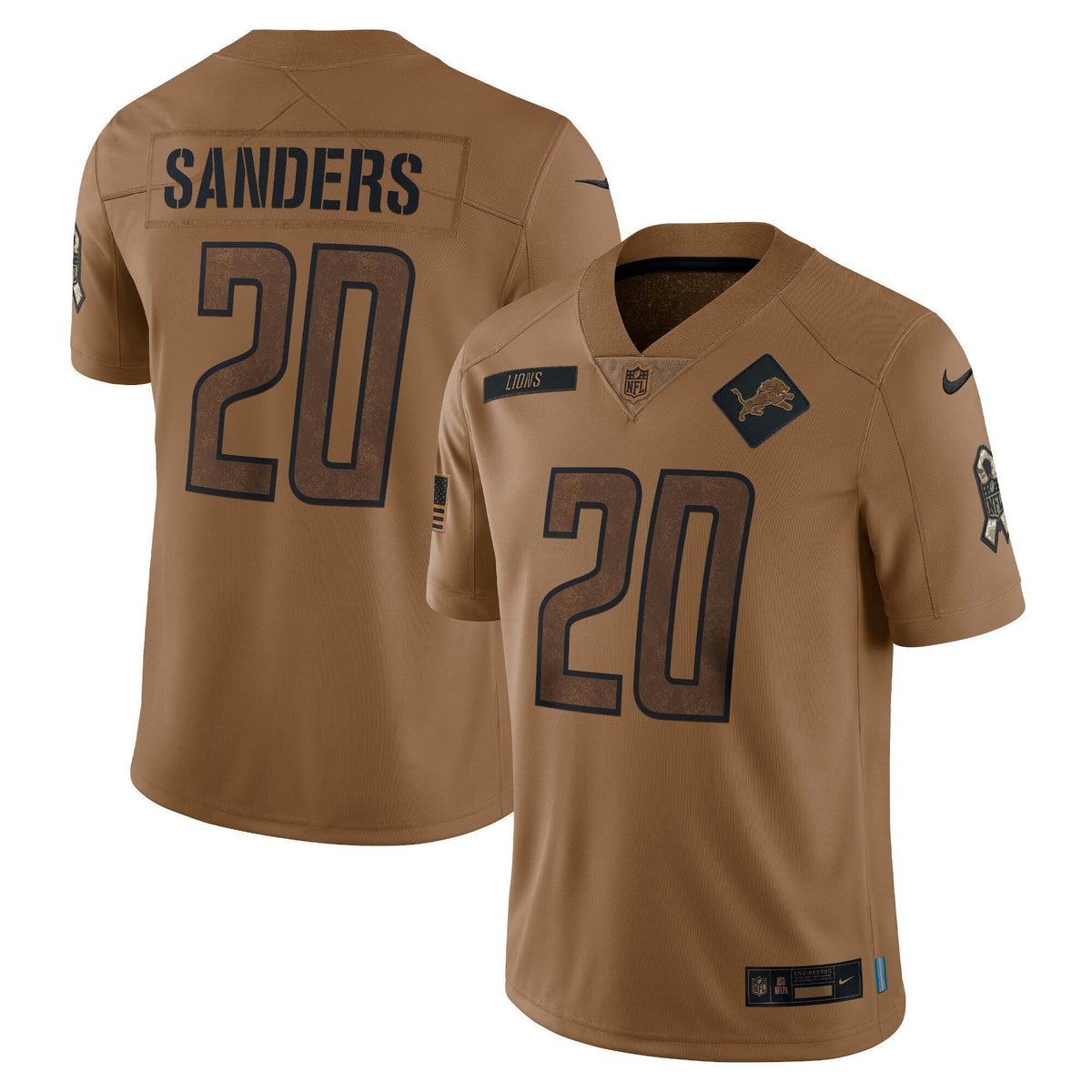 NFL Barry Sanders Detroit 2023 Salute To Service Limited Jersey - Salute To Service