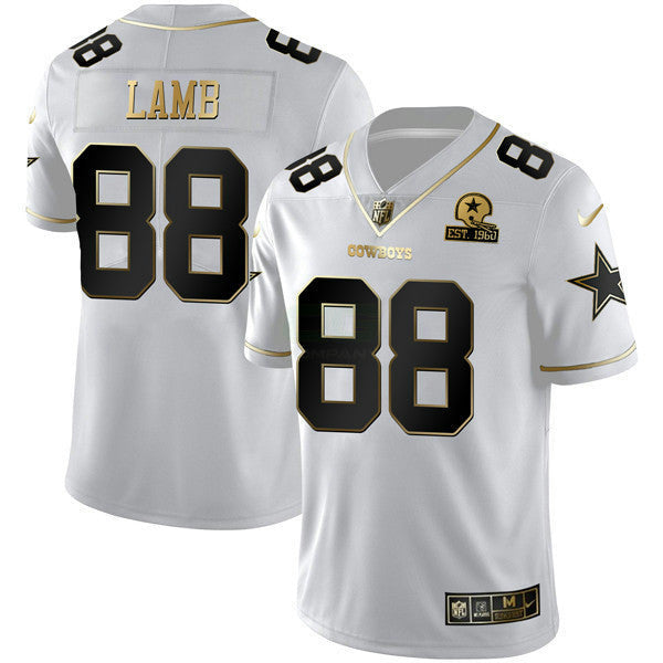 Jersey NFL White Gold Est 1960 Patch