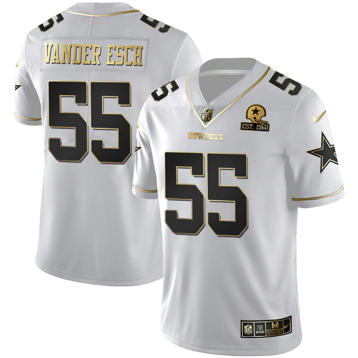 Jersey NFL White Gold Est 1960 Patch