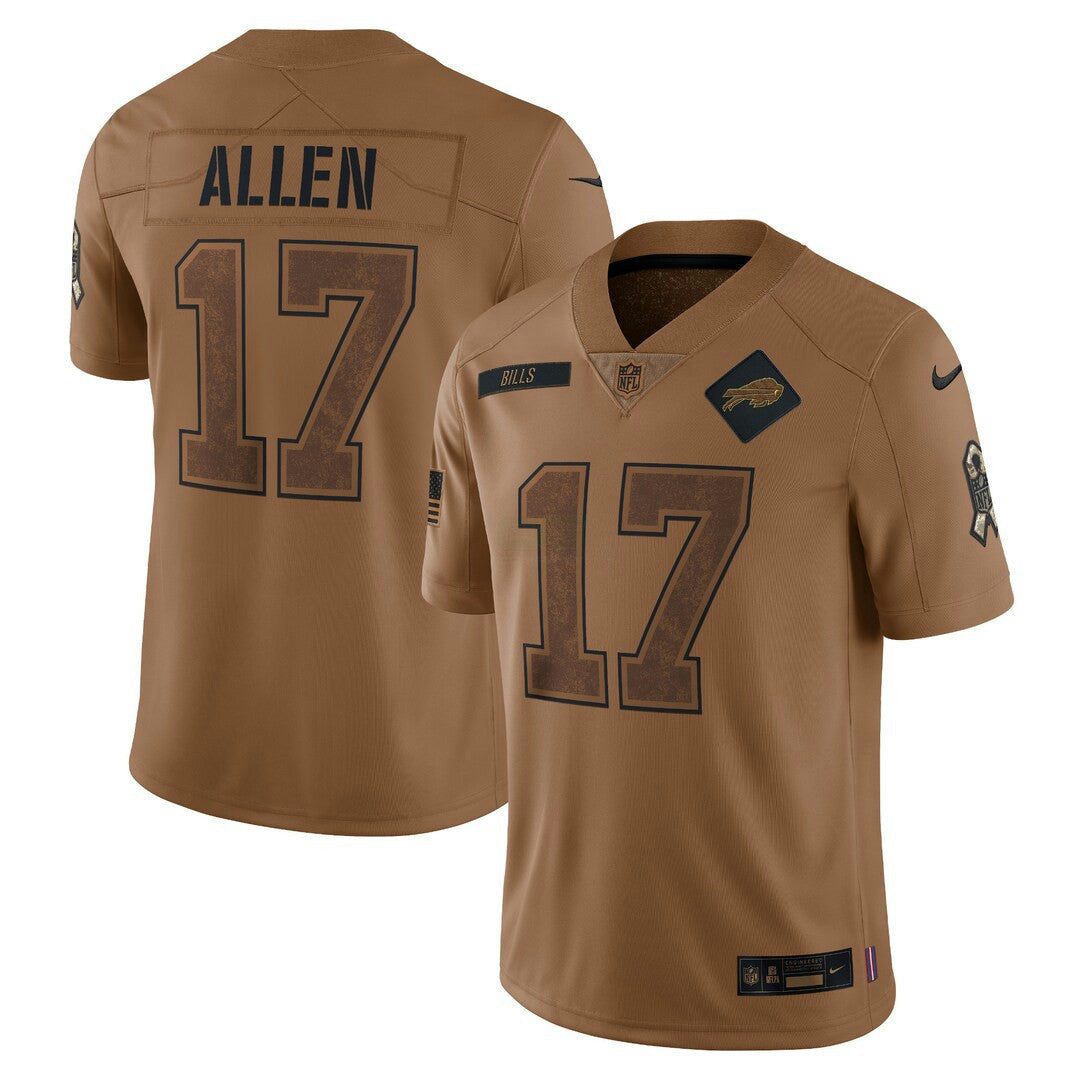 NFL Buffalo 2023 Salute To Service Limited Jersey – Marrom