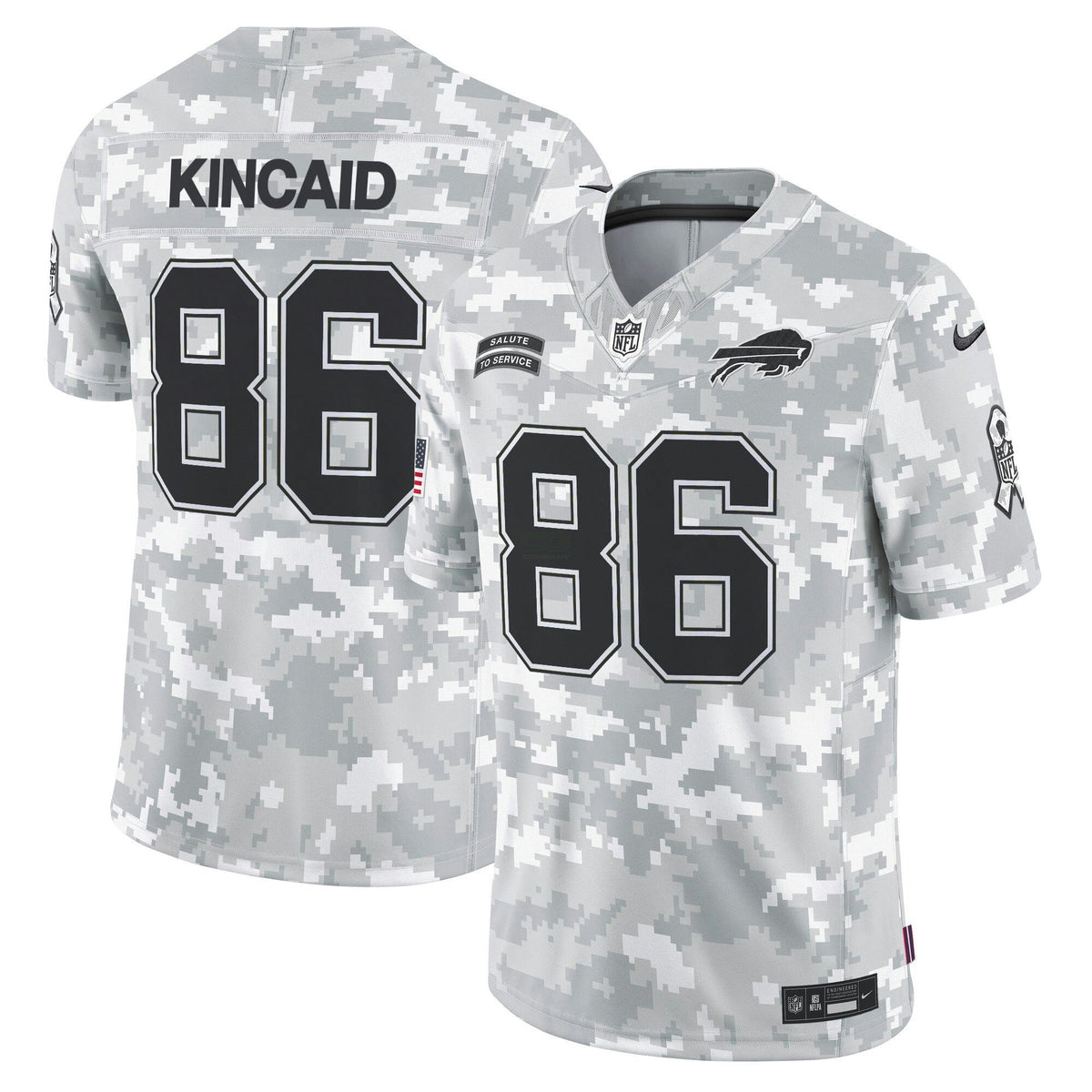 NFL Buffalo 2024 Salute to Service Vapor Limited Jersey – Arctic Camo