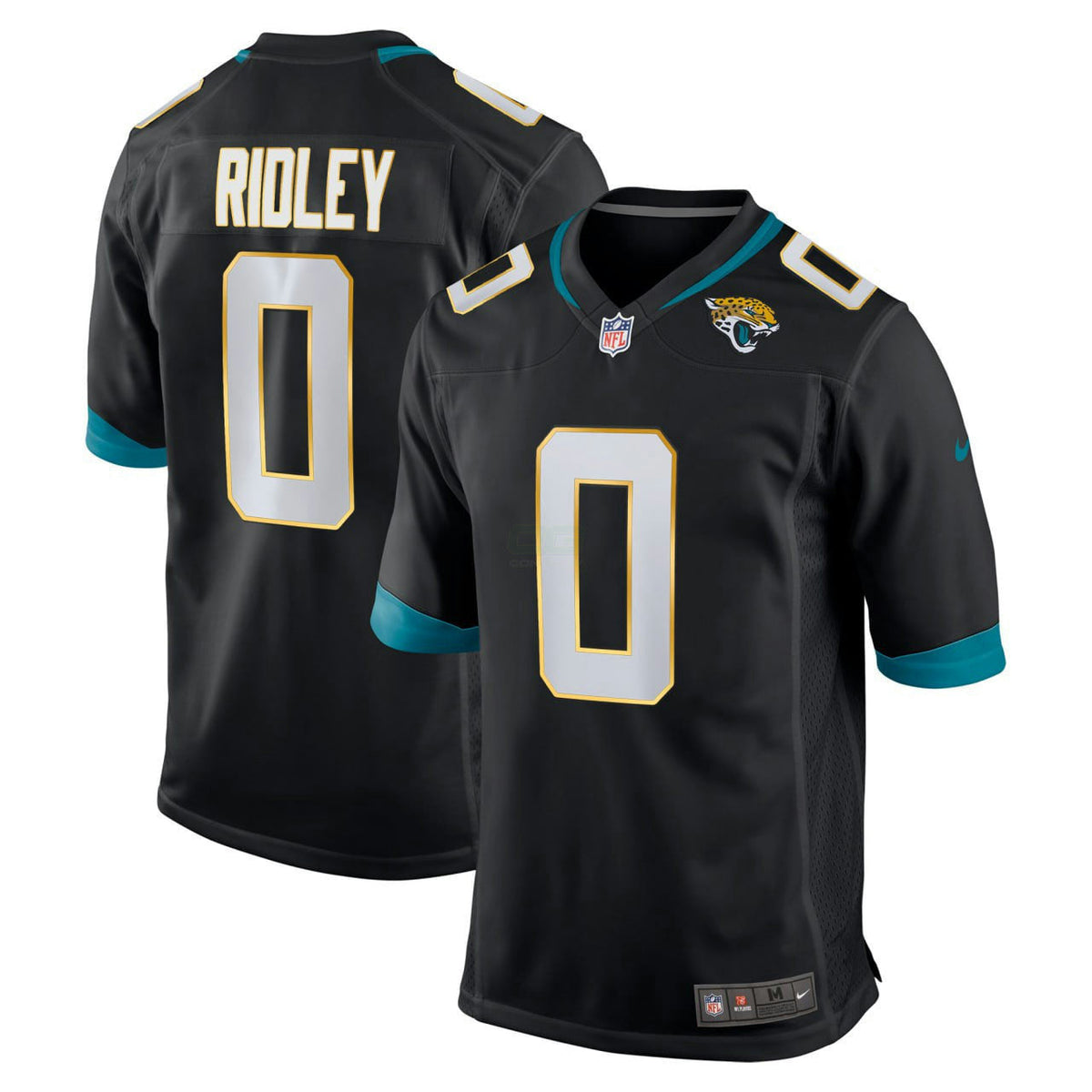 NFL Calvin Ridley Jacksonville Black Gold Trim Jersey - Black
