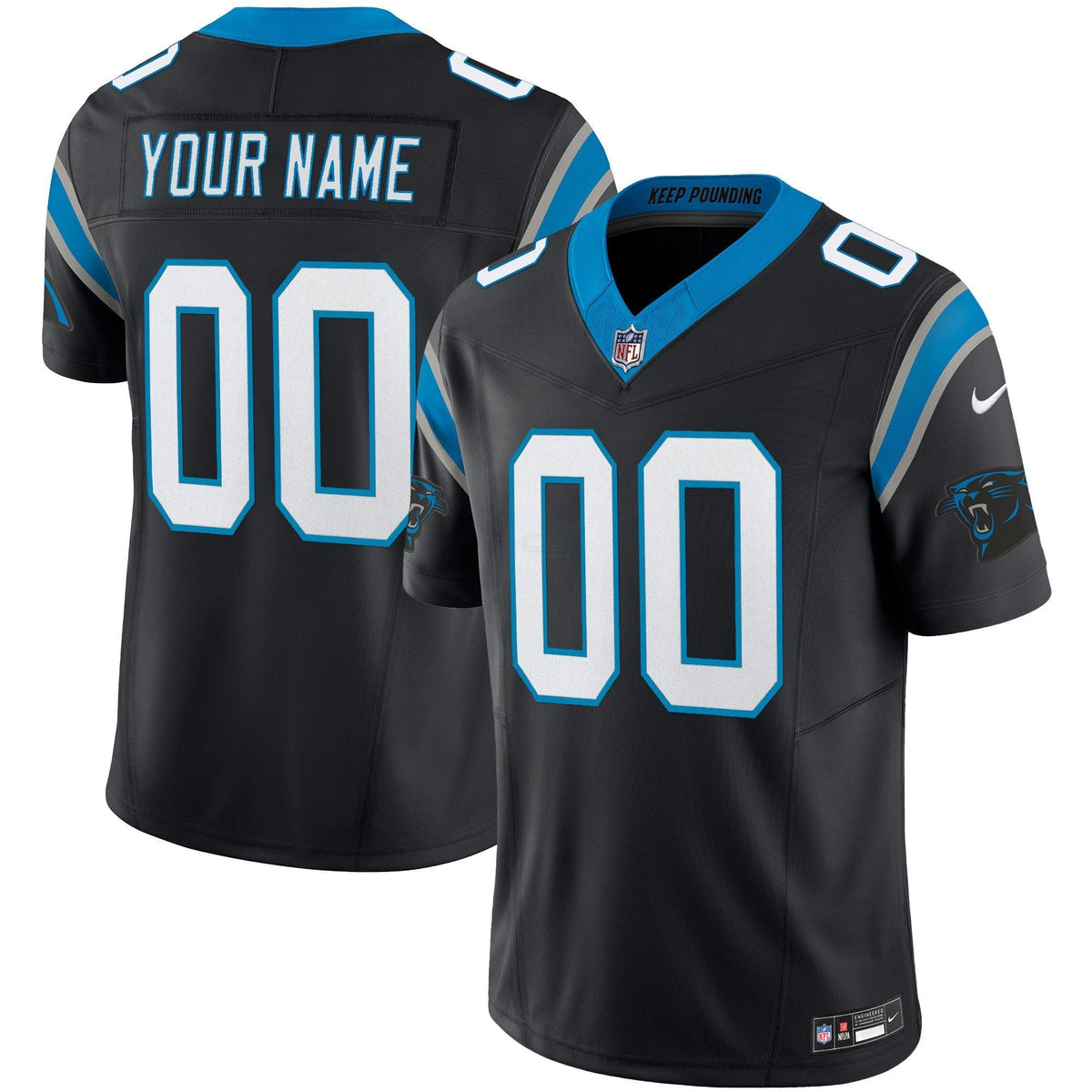 NFL Carolina Vapor Limited Cusotm Jersey