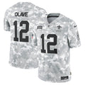 NFL Chris Olave New Orleans 2024 Salute to Service Vapor Limited Jersey – Arctic Camo - Arctic Camo