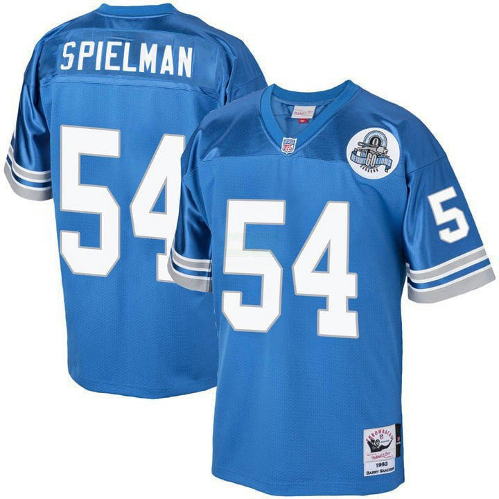 NFL Chris Spielman Detroit 1993 Throwback Jersey - Chris Spielman