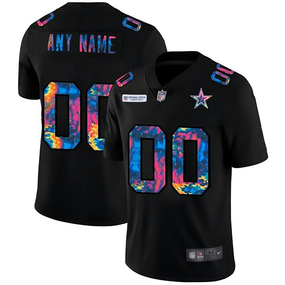 NFL Cowboys Crucial Catch Multicolor Jersey