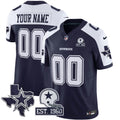 NFL Cowboys Throwback Texas Patch Vapor Limited Jersey