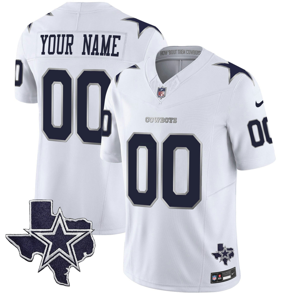NFL Dallas 2024 Winter Warrior Vapor Limited Jersey - White