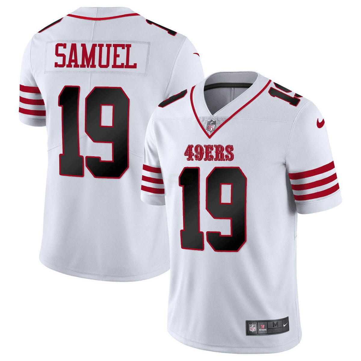 NFL Deebo Samuel San Francisco White Red Trim Jersey - Deebo Samuel
