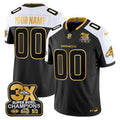 NFL Denver 3-Time Champions Patch Gold Vapor Limited Jersey