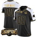 NFL Detroit 2023 NFC North Champions Patch Gold Vapor Jersey V2