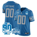 NFL Detroit 2023 NFC North Division Champions & 90th Year Patch Vapor Jersey