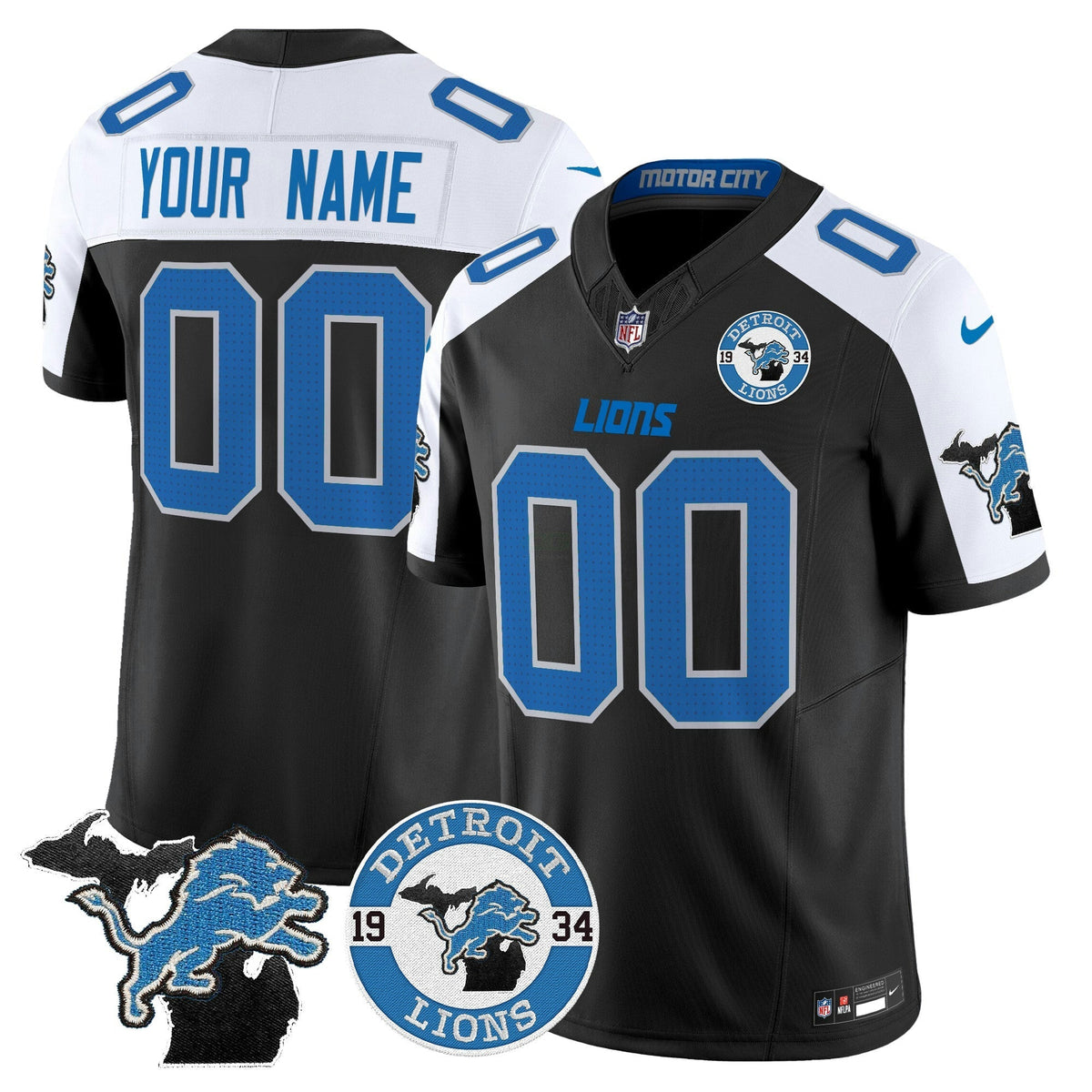 NFL Detroit 2024 Vapor Limited Jersey – Est. 1934 Patch
