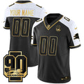 NFL Detroit 90th Year Patch Gold Jersey