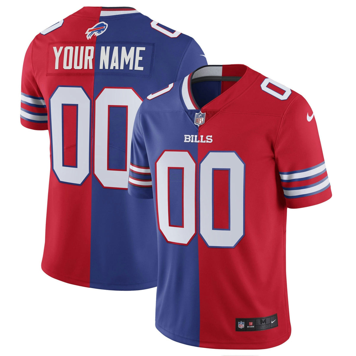 Jersey NFL Gold and Split Custom Name and Number