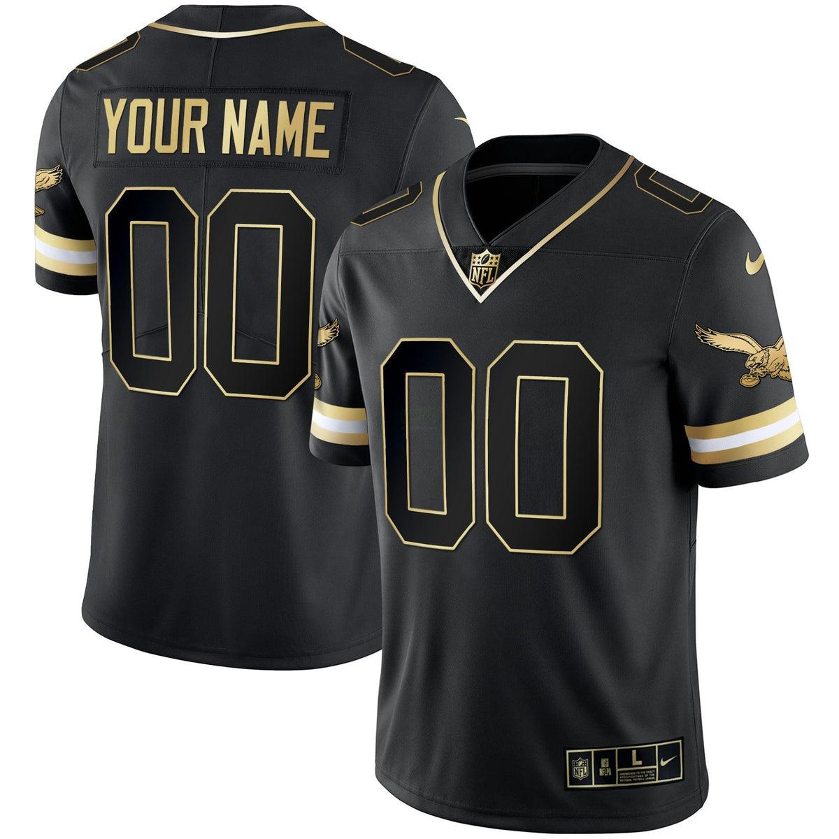 NFL Gold & Kelly Vapor Throwback Jersey