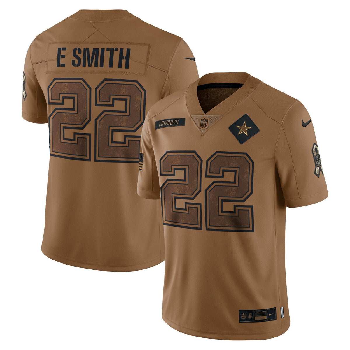 NFL Emmitt Smith Dallas 2023 Salute To Service Limited Jersey - Salute To Service