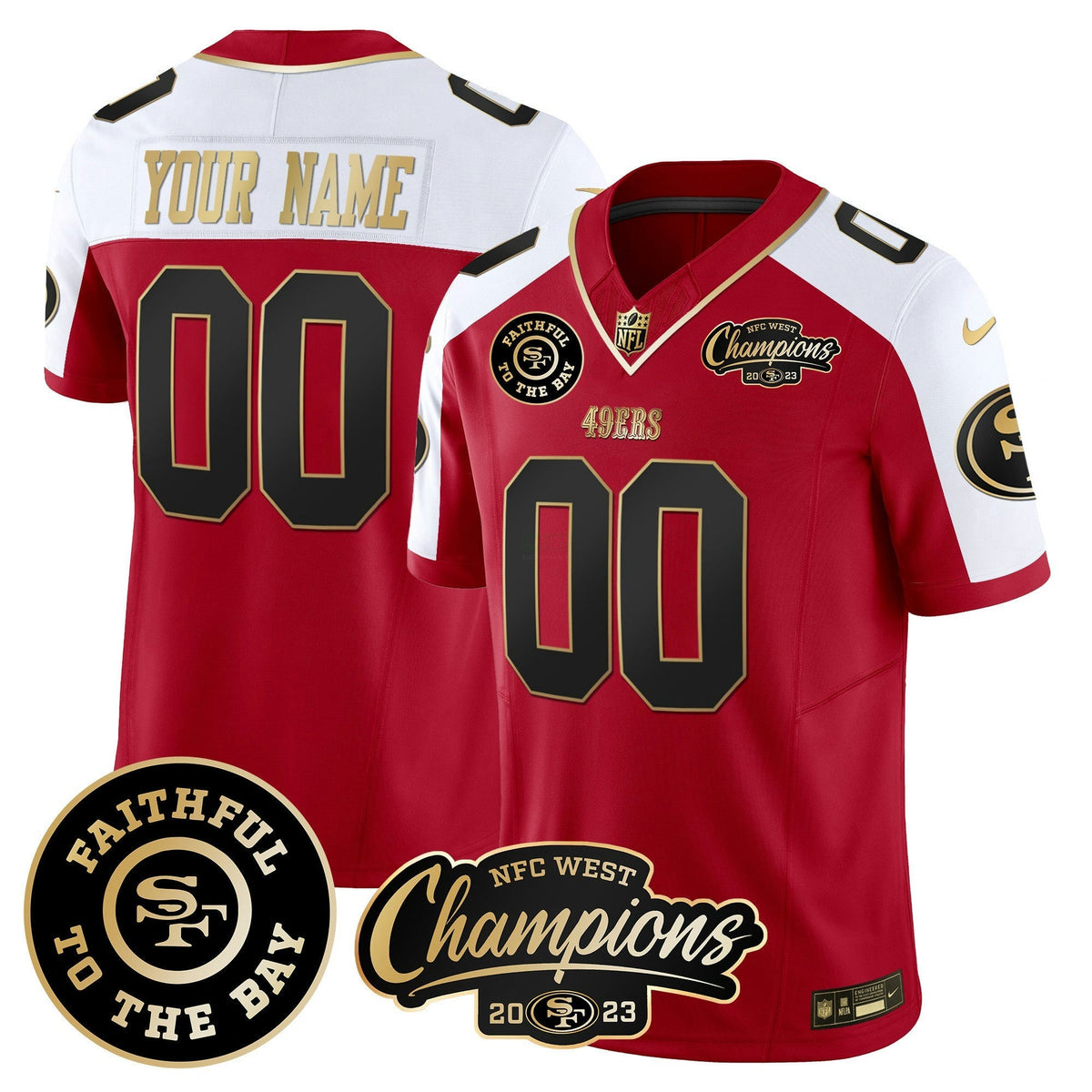 NFL Faithful & 2023 NFC West Champions Patch Vapor Jersey
