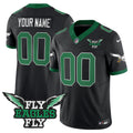 NFL Fly Fly Patch Throwback Kelly Green Vapor Jersey