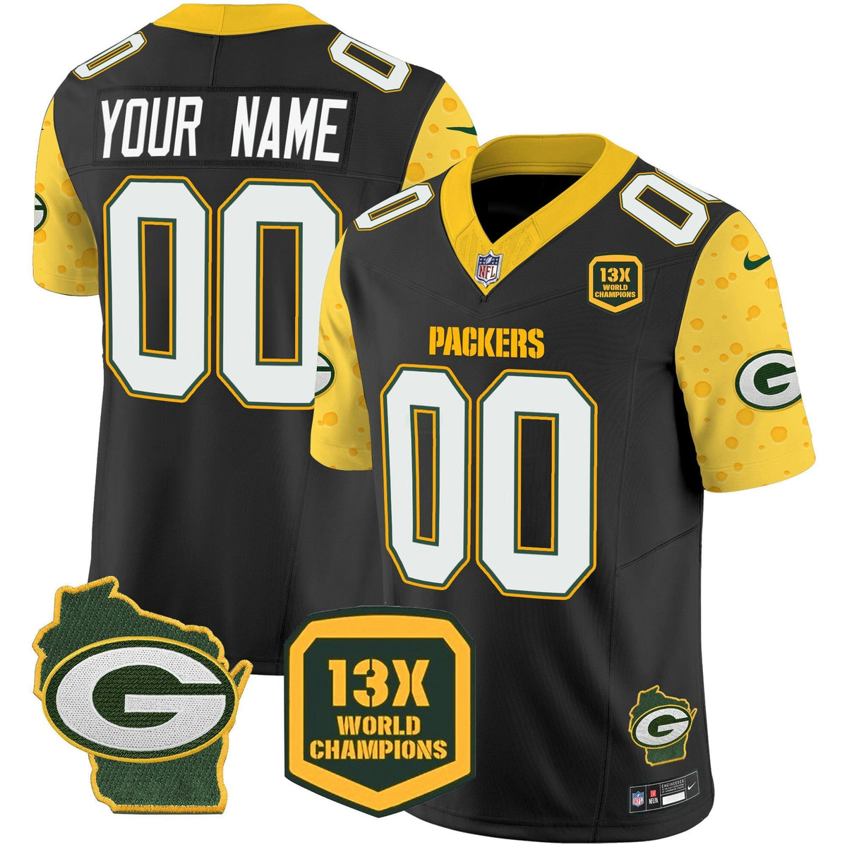 NFL Green Bay 2025 Cheese Vapor Limited Jersey