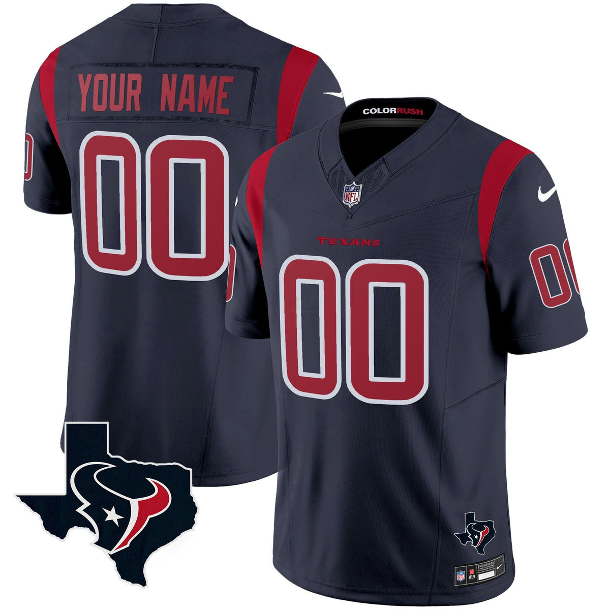 NFL Houston Color Rush Legend Vapor Jersey V2