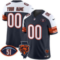 NFL Illinois & Dick Butkus Patch Vapor Limited Jersey