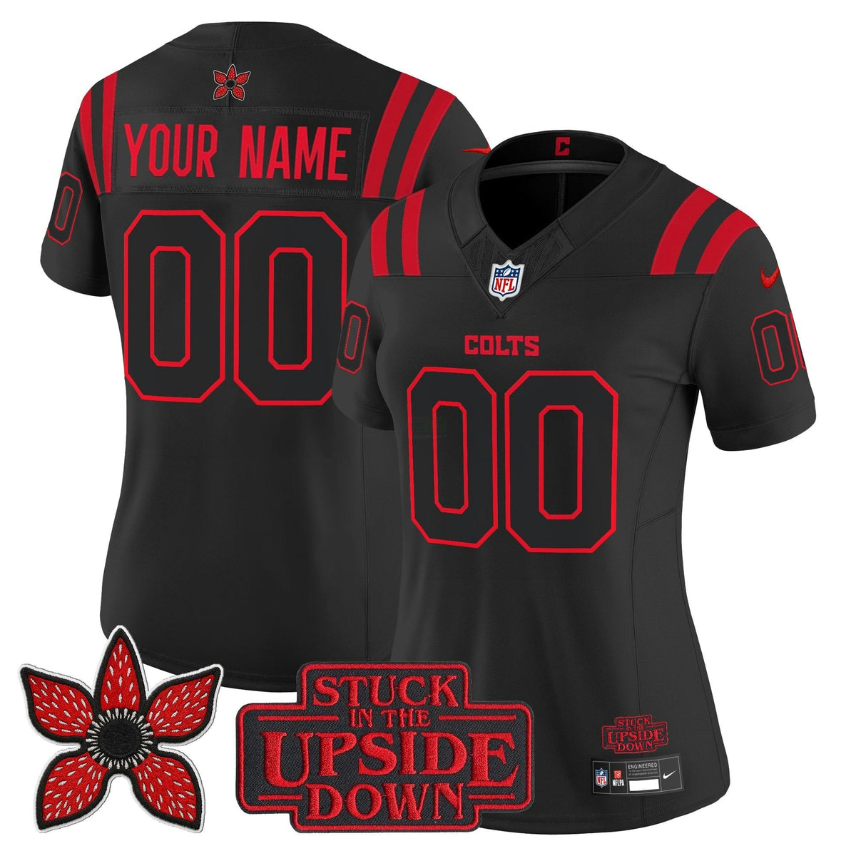 NFL Indianapolis ‘Stranger Things Edition’ Vapor Limited Jersey - Custom