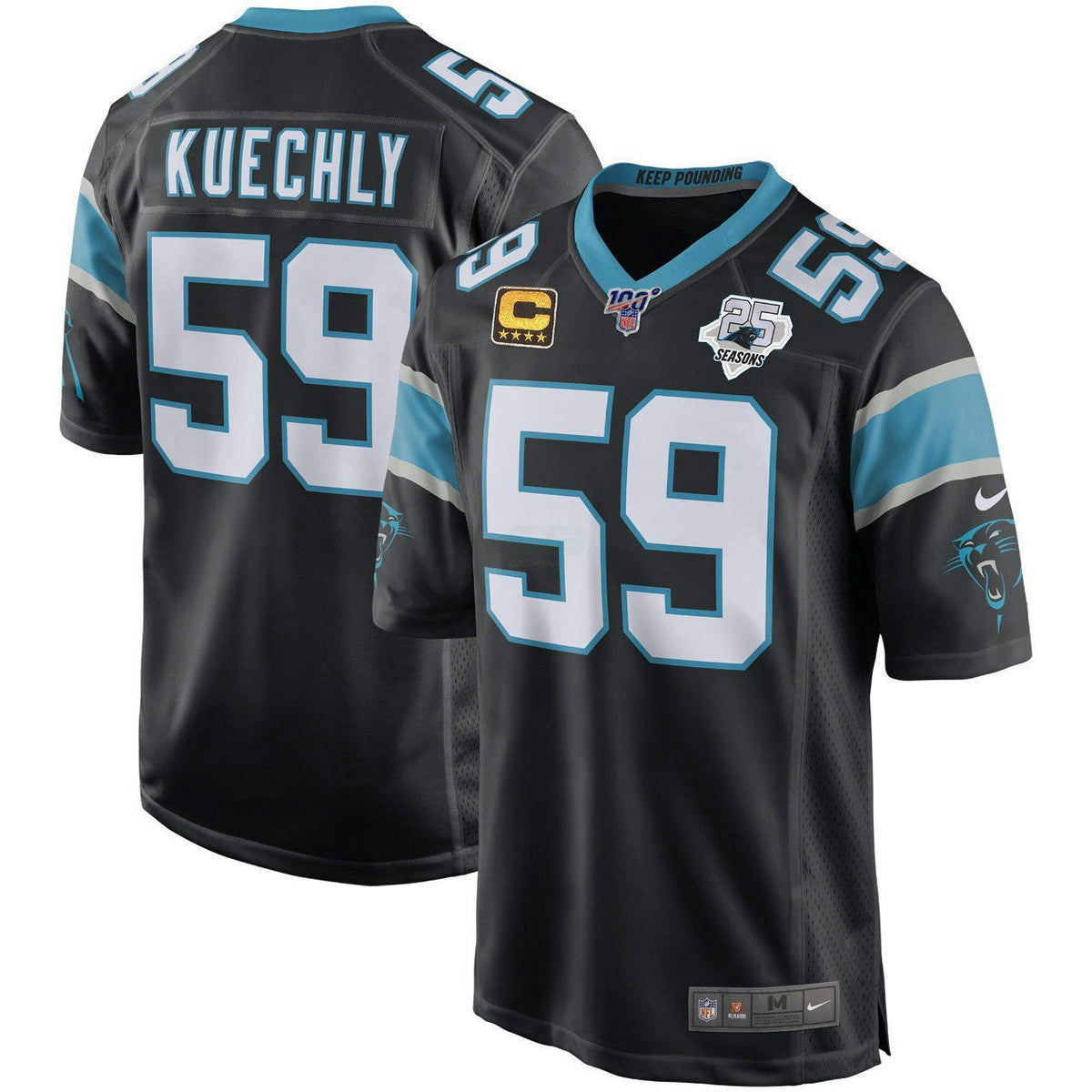 NFL Luke Kuechly Carolina Black Jersey - Luke Kuechly