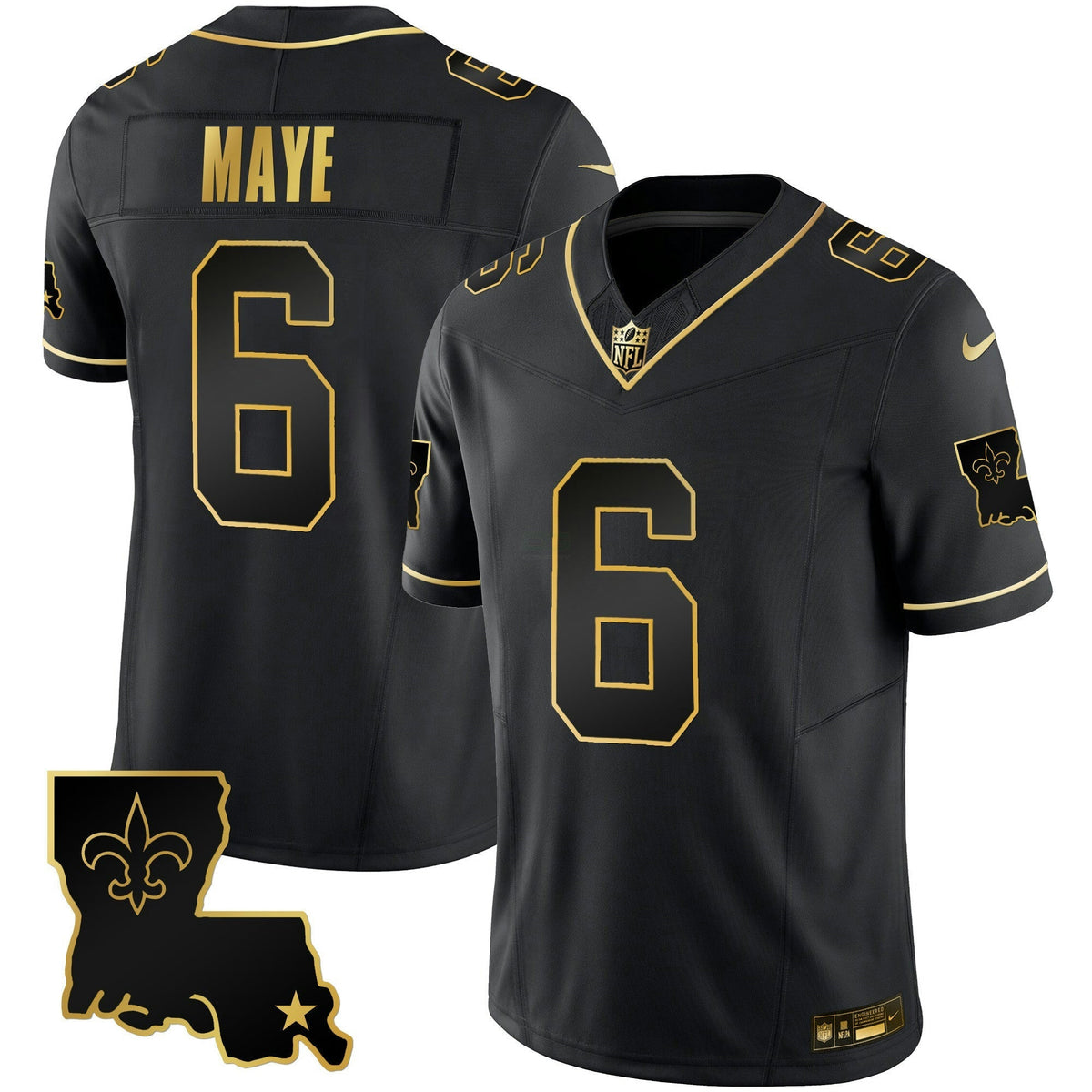NFL Marcus Maye 1987 Legacy Gold Vapor Jersey - Black Gold